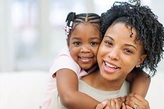 Mother and Daughter at Dental Visit in Seattle